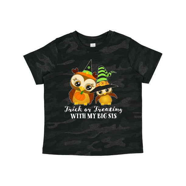 inktastic Halloween Lil Sister with Owl and Stars Toddler T-Shirt inktastic Halloween Lil Sister with Owl and Stars Toddler T-Shirt